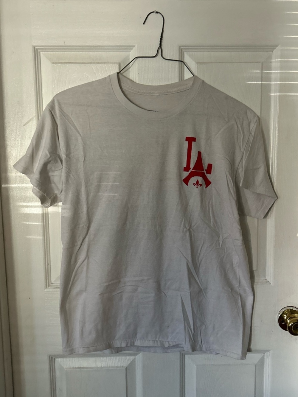 Paris Saint-Germain PSG Los Angeles Melrose Avenue Graphic Tee White